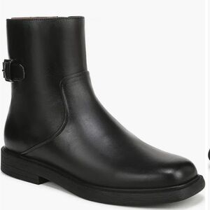 Franco Sarto Black Leather Ankle Boots